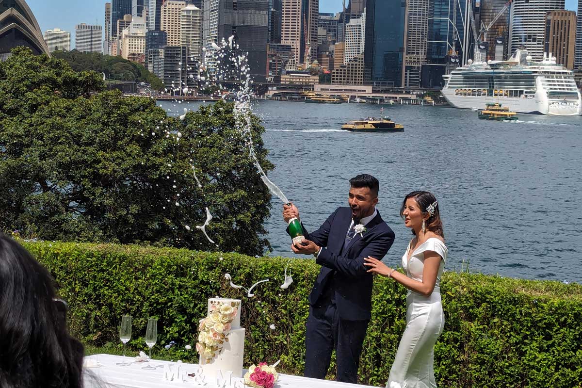 Wedding Venues Sydney Harbour - Dr Mary Book Lookout Reserve. Marriage Registry Office. Marriage celebrant